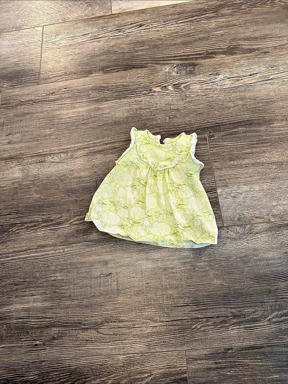Catherine Malandrio Floral Baby Dress in Green Baby 3-6M